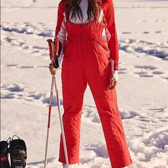 Free People Movement All Prepped Bibb Ski Pants Size Medium (M) NWOT